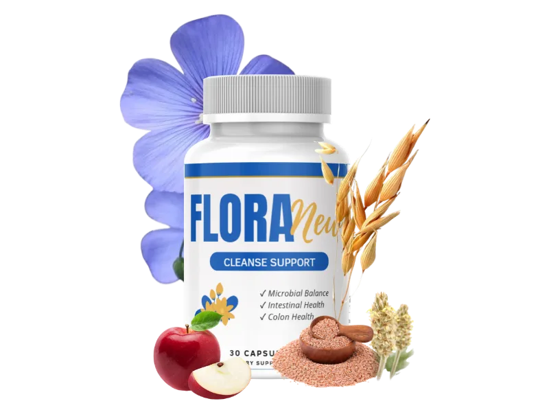 FloraNew Gut Cleanse Capsules - Microbial Balance, Intestinal Health, Colon Health, 30 Capsules